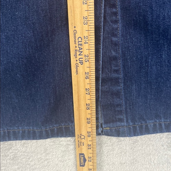 Levis skirt womens 32 blue denim jean y2k snap button slit 90s midi - Picture 3 of 7